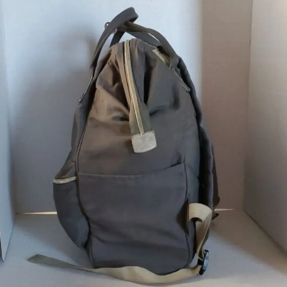 Anello Backpack Bag Structured Japanese GRAY Canvas Laptop Tablet Work School